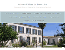 Tablet Screenshot of la-bonotiere-chambres-hotes.com